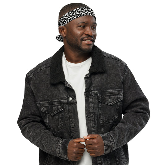 LG blk All-over print bandana