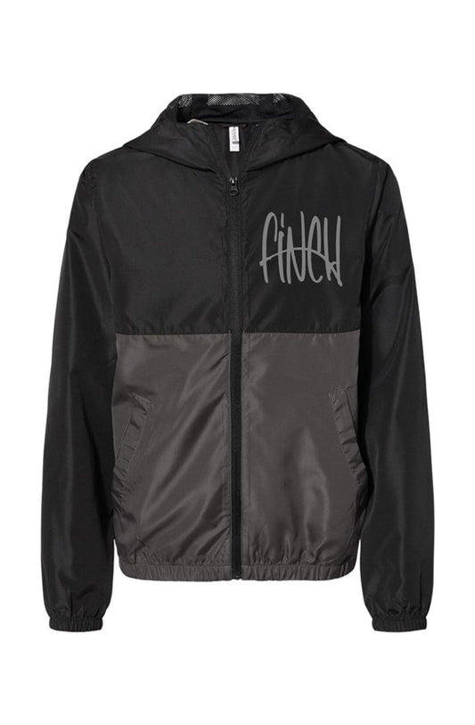Embroided Mc➰️Youth Black Graphite Windbreaker Jacket
